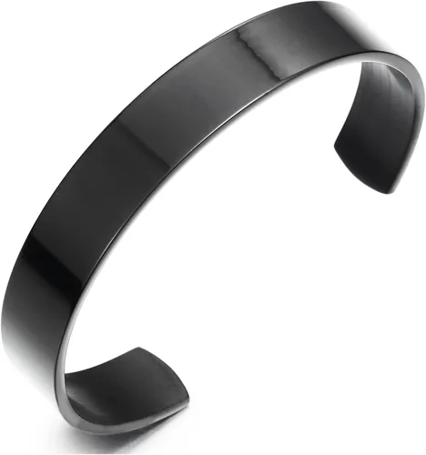 Miniatura 8 de Pulsera ajustable de acero inoxidable COOLSTEELANDBEYOND para hombres y mujeres minimalista