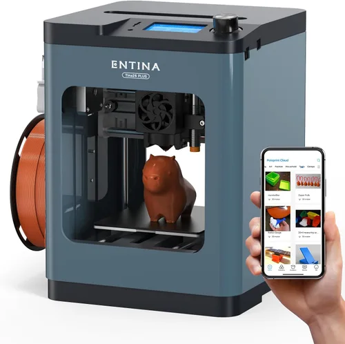 Entina Tina2 Plus Impresoras 3D inteligentes con impresión rápida de 250 MM/S, totalmente montada, impresora 3D para niños y principiantes con