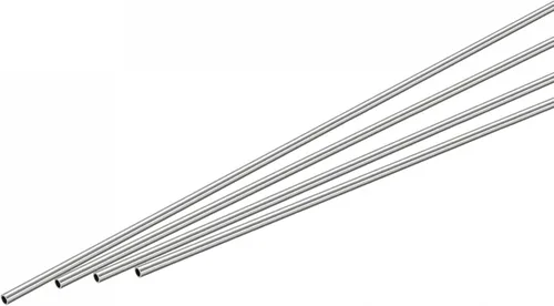 Miniatura 11 de uxcell Tubo redondo de acero inoxidable 304 0.079 in OD 0.008 in espesor de pared 11.811 in longitud 4 piezas