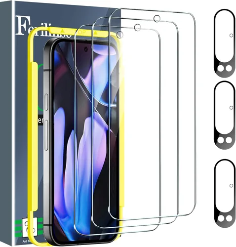 Miniatura 14 de Ferilinso Protector de pantalla de privacidad para iPhone 13 y iPhone 14, paquete de 2 protectores de pantalla de vidrio templado antiespía 9H
