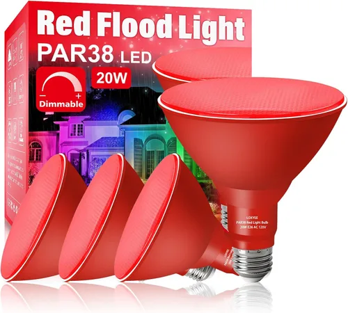 Miniatura 13 de PAR38 Bombillas LED de inundación para exteriores, paquete de 2 unidades, regulables 20 W (equivalente a 200 W) bombillas de inundación de base E26