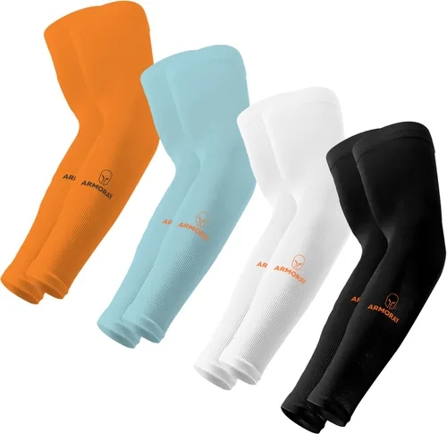 ARMORAY - Mangas de brazo para hombres o mujeres para cubrir tatuajes de enfriamiento, para practicar deportes, básquetbol, golf, fútbol