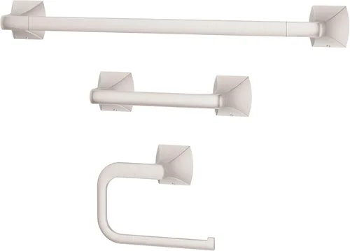 Miniatura 21 de Soporte de papel higiénico Pfister Bruxie, soporte de rollo de papel higiénico para baño, montado en la pared, con tornillos, acabado negro mate