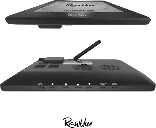 Miniatura 2 de Rawblue Televisión digital portátil de 7 pulgadas, ATSC TFT, pantalla LED de visión gratuita. Televisión/monitor con batería incorporada