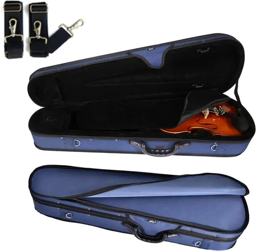 Miniatura 14 de Estuche básico, profesional, rígido, liviano, con forma triangular, para violín, de la marca ADM , Talla full