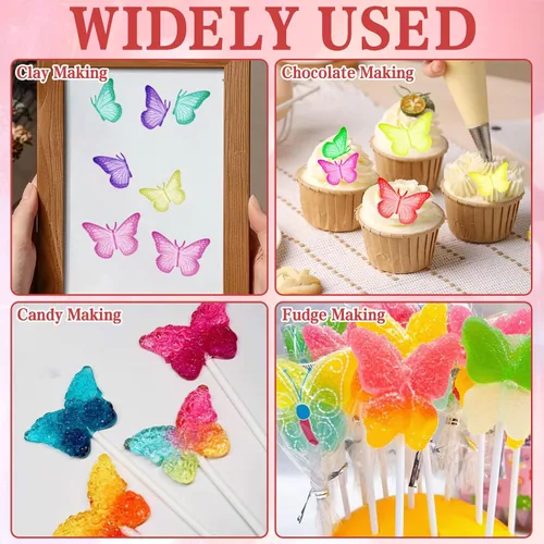 Miniatura 7 de 4 moldes de silicona para chocolate, decoración de pasteles, antiadherentes, lindos moldes, bandeja para cubitos de hielo, herramienta casera