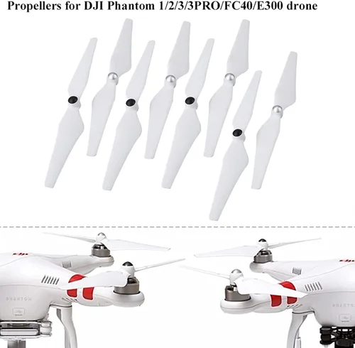 Miniatura 7 de Reemplazo de hélice de dron, 8 piezas de repuesto autobloqueantes para 1 2 3 3PRO FC40 E300 Quadcopter Accesorios