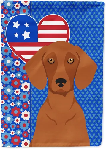 Miniatura 226 de Caroline's Treasures WDK5119GF - Bandera de jardín americana de Airedale Terrier de Estados Unidos, color negro y tostado, bandera decorativa