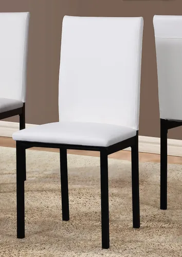 Miniatura 5 de Roundhill Furniture Juego de comedor de metal Citico de 5 piezas con tapa de mármol sintético laminado, color negro
