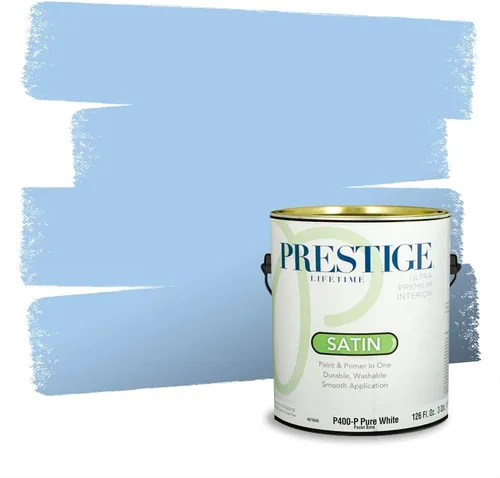 Miniatura 391 de Pintura Exterior + imprimación PRESTIGE, todo-en-uno, 1 galón, acabado mate, color comparable al Valspar* Royal Gray* VS151-Gris real