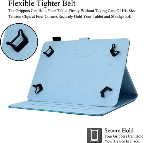 Miniatura 3 de Universal 10 10.1 pulgadas Android Tablet Case para iPad, Multi-Ángulo Visualización Stand Case, Premium PU cuero Folio funda protectora para iPad