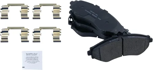 Miniatura 5 de TRQ Kit de pastillas de freno y rotor de cerámica delantera compatible con Chevrolet Malibu 2016
