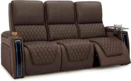 Miniatura 14 de Seatcraft Apex Zero-Gravity CoolZero - Asiento de cine en casa de cuero italiano, reposacabezas eléctrico, lumbar eléctrico, reclinable eléctrico