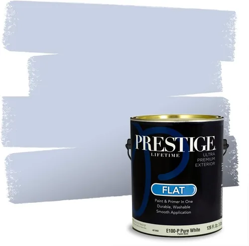 Miniatura 172 de Prestige Paints. - Base y pintura para exteriores en un solo galón, 1 galón. plano, comparable con Sherwin Williams Topsail. SW6799-PCM