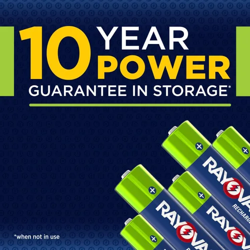 Miniatura 4 de Rayovac Baterías AA recargables, baterías recargables dobles A (4 unidades)
