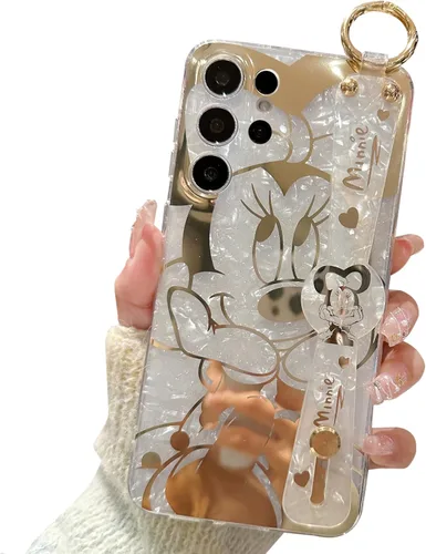 Miniatura 18 de Funda para Galaxy S20 con Banda de Muñeca y Soporte Ultra Delgada IMD Patrón de Animales Resistente a Golpes Funda con Soporte de Protección