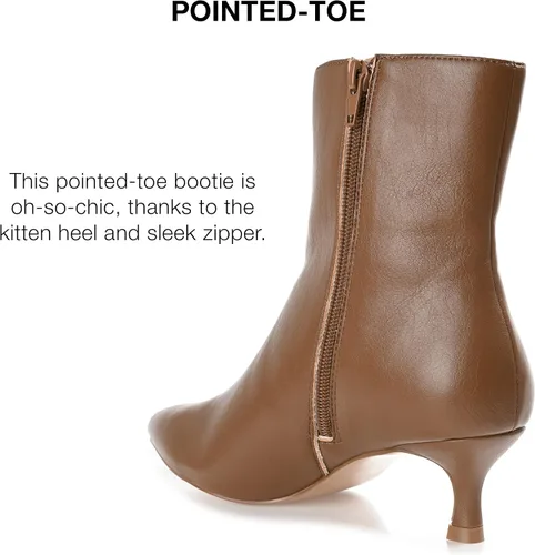 Miniatura 3 de Journee Collection Botines de tacón de gatito de ancho medio y ancho para mujer