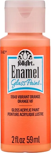 Miniatura 44 de FolkArt Pintura esmaltada para vidrio y cerámica en varios colores (2 onzas), 4013, grano de café Granos de café