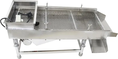 Miniatura 8 de TECHTONGDA Máquina de tamiz lineal eléctrica de tamiz vibratorio recto Máquina de tamiz de acero inoxidable de una capa un motor 0.020 in
