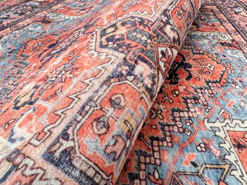 Miniatura 119 de GLN Rugs Traditional Collection - Alfombra de felpilla lavable a máquina, tradicional lavable, antideslizante, alfombra de felpilla de pelo corto