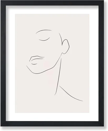 Miniatura 23 de Poster Master Póster de cara de mujer, impresión de dibujo de línea, arte moderno, arte de boceto, arte de pared de esquema, regalo para hombres