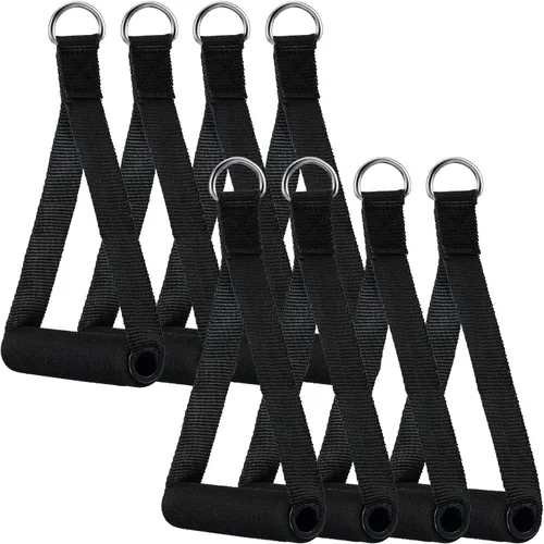 Sumind 8 manijas de ejercicio de gimnasio, accesorios de máquina de cable de repuesto para equipo de gimnasio en casa, bandas de resistencia,
