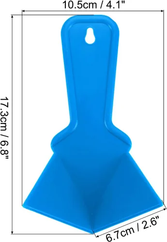 Miniatura 2 de uxcell Paleta de esquina interior de 4 pulgadas, herramienta de esquina de paneles de yeso de plástico, azul 2 piezas