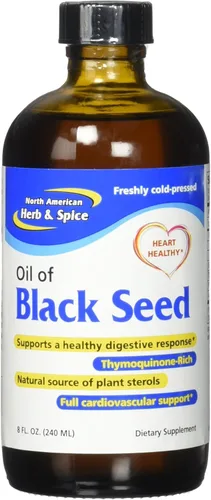 Miniatura 3 de North American Herb & Spice Aceite de semilla negra, 8 onzas líquidas, apoyo cardiovascular, digestivo e inmunológico, contiene aceite de orégano