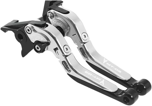 Miniatura 9 de F Palanca de freno para motocicleta CNC ajustable plegable extensible palanca de embrague de freno para Yamaha MT03 MT 03 Mt-03 2005-2014 Y