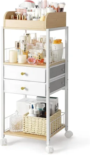 Miniatura 10 de Organizador de maquillaje, organizadores de cuidado de la piel de piso, organizadores de maquillaje y almacenamiento con cajones, organizador