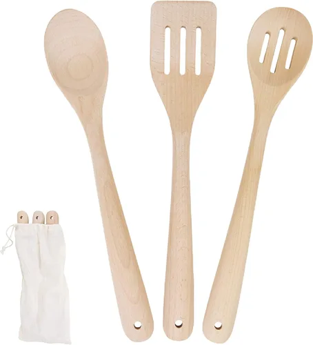 Miniatura 13 de PrintSupremacy - Utensilios de cocina personalizados de madera de haya, utensilios de cocina de madera antiadherente, utensilios de cocina, juego