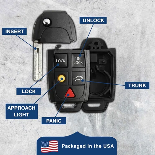 Miniatura 6 de Funda para llave con tapa remota sin llave para Volvo (LQNP2T-APU)