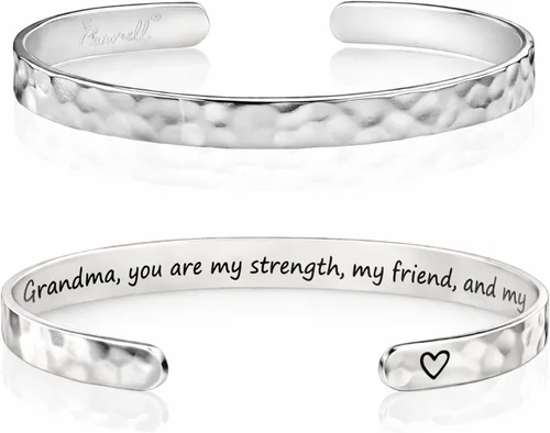 Miniatura 20 de Carviell Pulseras grabadas para mujer, inspiradoras, amistad, amor, mamá, hija, hermana, cristiana, graduación, conmemoración y regalos de boda, más