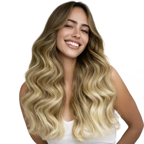 Miniatura 25 de WENNALIFE Extensiones de cabello humano real, 20 pulgadas, 3.53 onzas, color marrón chocolate, trama, cabello Remy atado a mano, extensiones