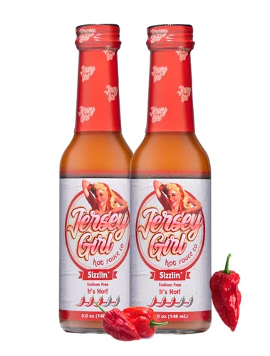 Miniatura 13 de Jersey Girl - Salsa picante de 5 onzas (paquete variado 3, picante, miel, masala india) Set de salsa picante baja en sodio