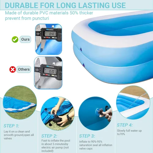 Miniatura 3 de Piscina GooMood Piscina Inflable Piscina Sobre Tierra (45'' x 33'' x 13'')