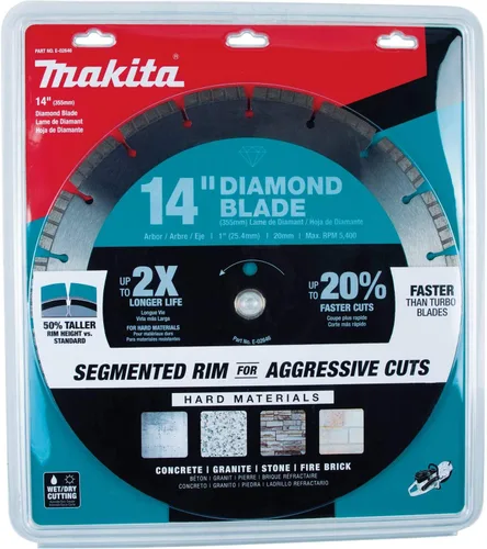 Miniatura 2 de Makita E-02646 Hoja de diamante de 14", turbo, material duro