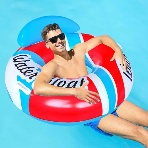 Miniatura 4 de Flotador de piscina para adultos, flotadores de playa para adultos, balsas inflables, sofá de aire para piscina, silla flotante, con dos asas, ideal