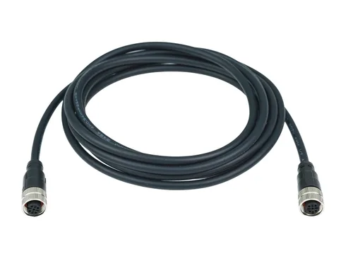 Miniatura 4 de Cable conector hembra doble M12 de 4 pines – Cable de extensión de sensor impermeable industrial, cable de señal seguro codificado A