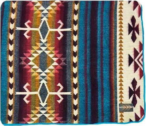 Miniatura 9 de Manta de lana de alpaca XXL Transpirable hipoalergénica ultra suave Grande cálida tradicional hecha a mano 85 x 80 pulgadas No raya ni pica