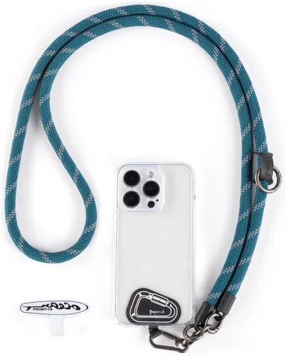 Miniatura 7 de Cordón para teléfono celular ×1, Pestaña de sujeción ×2, Correa de teléfono ajustable universal, Cruzada, Cordón para el cuello, Correa de cuerda
