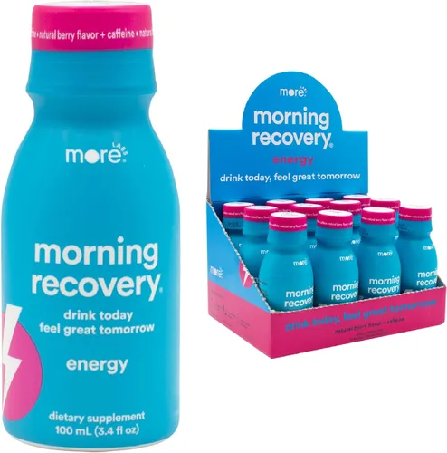 Miniatura 12 de Morning Recovery Electrolitos, Fórmula Patentada de Bebida de Cardo Mariano para Hidratar Mientras Bebes, DHM Líquido Altamente Soluble, Sin OGM