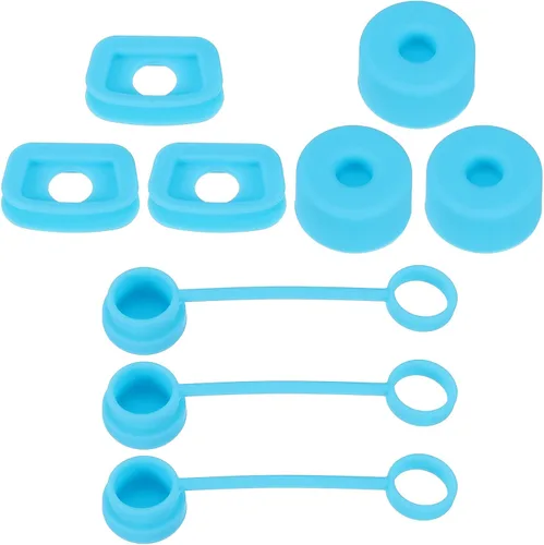Miniatura 10 de PATIKIL Tapón de silicona para popote 2.0 de 40 onzas/30 onzas, juego de 9 accesorios para vasos que incluye 3 tapas para pajilla, 3 tapones