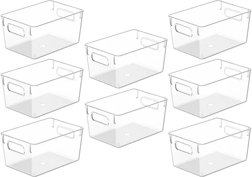Miniatura 19 de Contenedores de almacenamiento de plástico transparente, perfectos para la organización de la cocina o la organización y almacenamiento