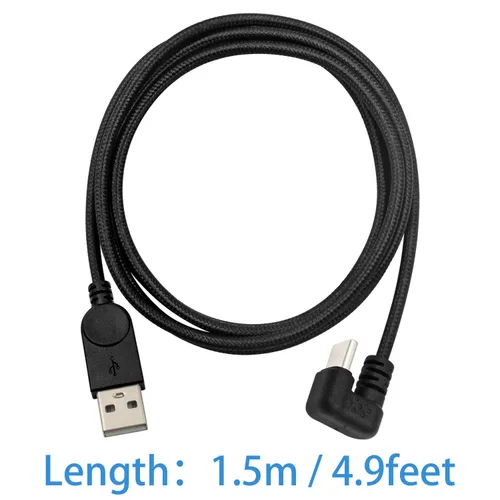 Miniatura 7 de Poyiccot Cable USB tipo C 3A de carga rápida, cable USB C de 180 grados, cable de carga USB C en forma de U, cable de transferencia