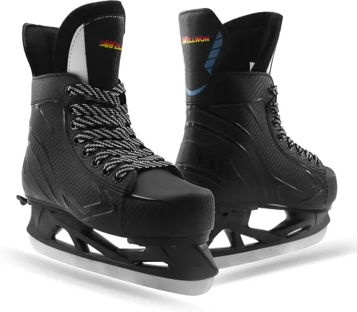 Patines de hockey sobre hielo ajustables para exteriores y pistas, patines de hielo recreativos, patines de hockey para fitness, divertidos zapatos