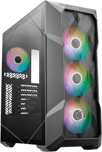 Cooler Master TD500 MAX ATX de torre media, Custom Atmos 360 MAX AIO, GX II Gold 850W ATX 3.0 PSU, Ventilador Mobius 120P ARGB PWM, Tipo C, Conector