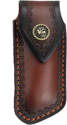 Miniatura 6 de Fundas para Cuchillos de Tienda, Funda para Cuchillo de Bolsillo de 5.1 pulgadas para Cinturón, Funda de Cuero para Cuchillo para Cinturón