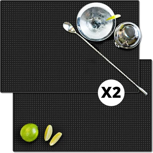 Miniatura 13 de Tapete de bar para decoración del hogar, bar para el hogar, goma duradera de 18 x 12 pulgadas, accesorios de bar pequeños y grandes para el hogar