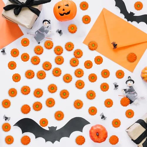 Miniatura 7 de Borradores de calabaza para niños, 40 borradores de Halloween a granel 3D para premios de clase, recompensa de juego, caja del tesoro, dulce